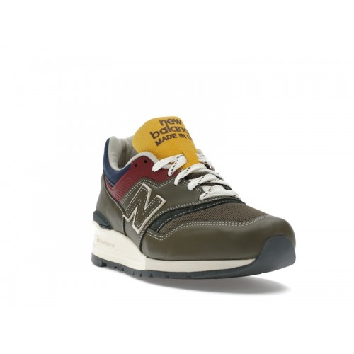 Кроссы New Balance 997 MiUSA Aimé Leon Dore Dark Moss Angora - мужская сетка размеров