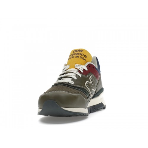 Кроссы New Balance 997 MiUSA Aimé Leon Dore Dark Moss Angora - мужская сетка размеров