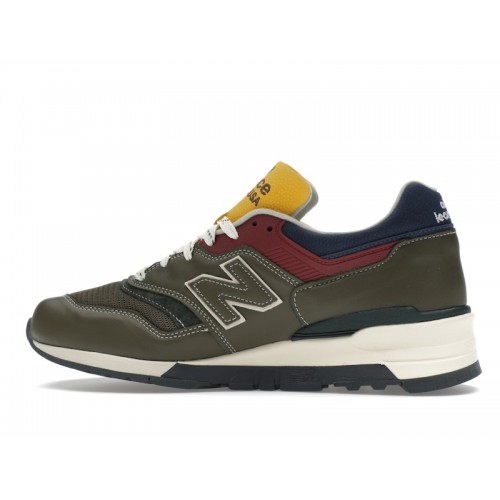 Кроссы New Balance 997 MiUSA Aimé Leon Dore Dark Moss Angora - мужская сетка размеров