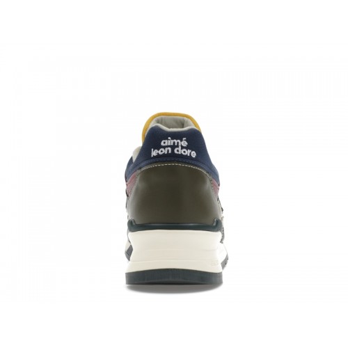 Кроссы New Balance 997 MiUSA Aimé Leon Dore Dark Moss Angora - мужская сетка размеров