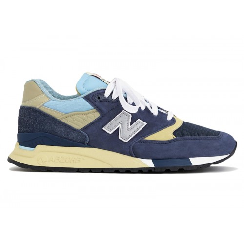 Кроссы New Balance 998 MiUSA Navy Chrome Blue - мужская сетка размеров