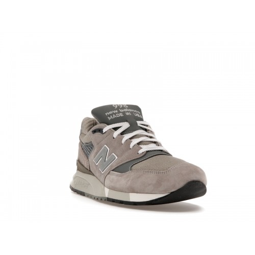 Кроссы New Balance 998 Core MiUSA Grey Silver - мужская сетка размеров