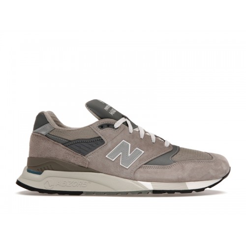 Кроссы New Balance 998 Core MiUSA Grey Silver - мужская сетка размеров