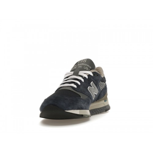 Кроссы New Balance 998 MiUSA Navy Grey - мужская сетка размеров