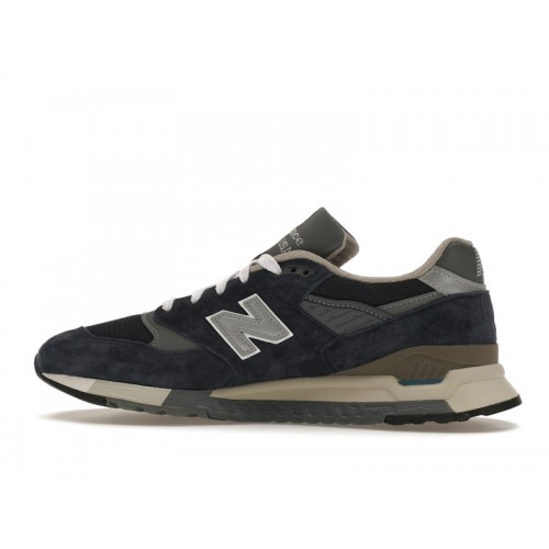 Кроссы New Balance 998 MiUSA Navy Grey - мужская сетка размеров