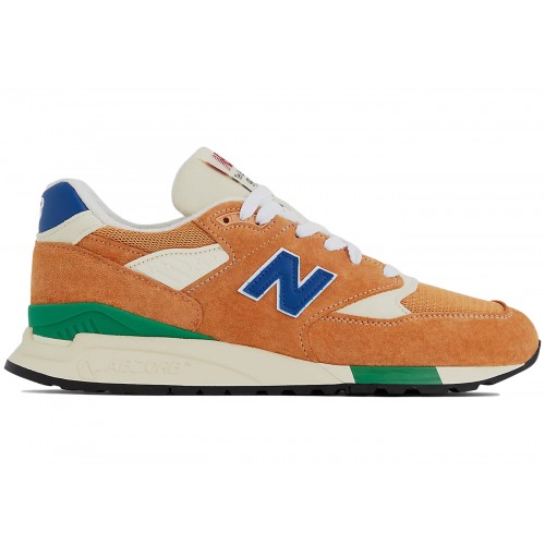 Кроссы New Balance 998 MiUSA Teddy Santis Orange Royal - мужская сетка размеров