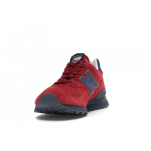 Кроссы New Balance 574 MiUSA Gym Red Navy - мужская сетка размеров