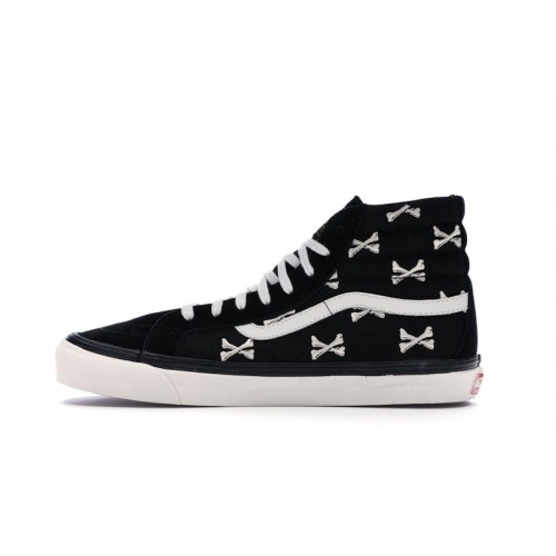 Vans Sk8-Hi WTAPS Black Crossbones - мужская сетка размеров