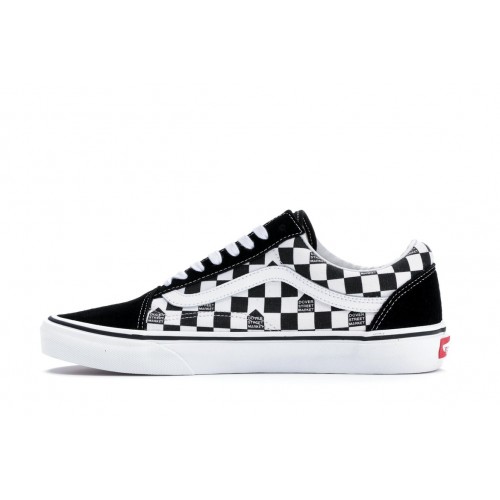 Кеды Vans Old Skool DSM Checkerboard Black White - мужская сетка размеров