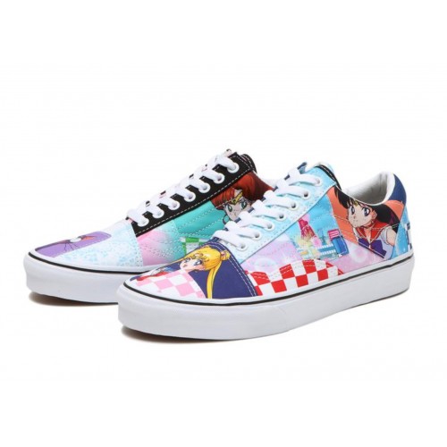 Кеды Vans Old Skool Patchwork Pretty Guardian Sailor Moon - мужская сетка размеров