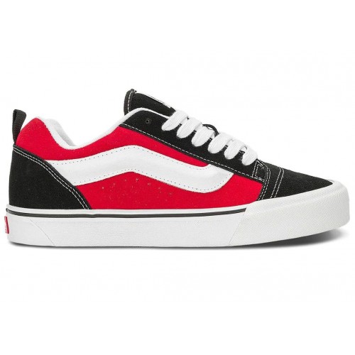 Кроссы Vans Knu Skool Black Red - мужская сетка размеров