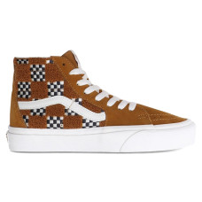 Vans Sk8-Hi Tapered Tufted Check Golden Brown