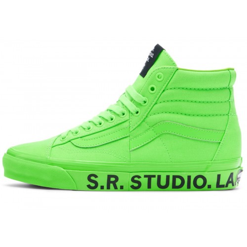 Кроссы Vans OTW Sk8-Hi Clash the Wall SR. Studio LA. CA Green Gecko - мужская сетка размеров