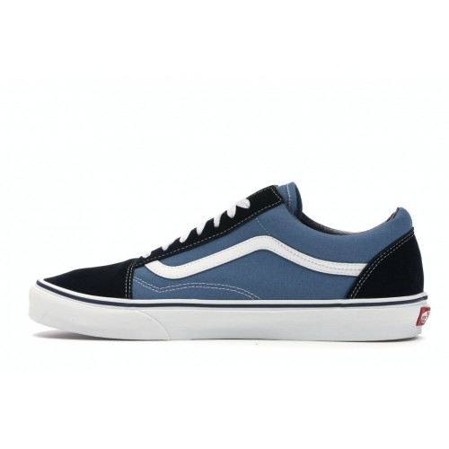 Кеды Vans Old Skool Navy White - мужская сетка размеров