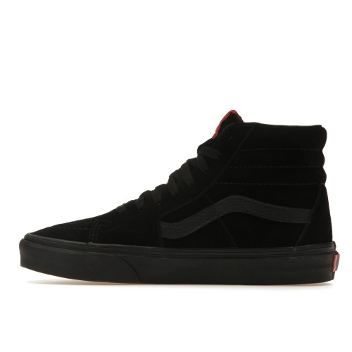 Кроссы Vans Sk8-Hi Black Suede (2019) - мужская сетка размеров