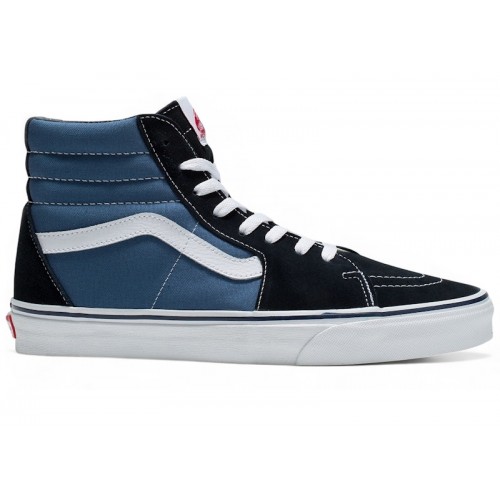 Vans Sk8-Hi Navy Blue - мужская сетка размеров