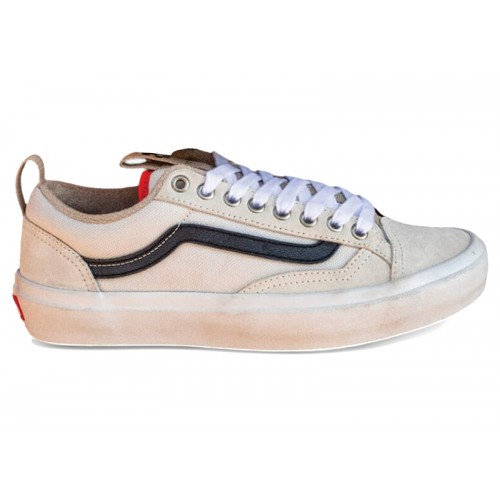 Кроссы Vans Old Skool 36+ Antique White - мужская сетка размеров