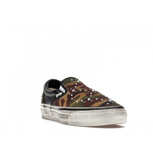 Vans LX Classic Slip-On 98 Pearlized Pack Camo Black - мужская сетка размеров