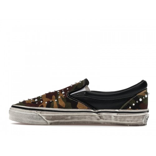 Vans LX Classic Slip-On 98 Pearlized Pack Camo Black - мужская сетка размеров