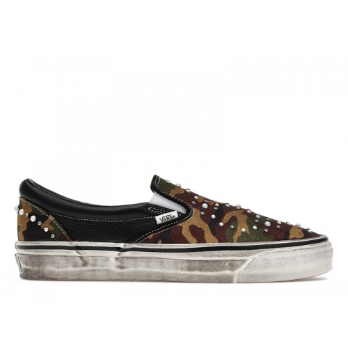 Vans LX Classic Slip-On 98 Pearlized Pack Camo Black - мужская сетка размеров
