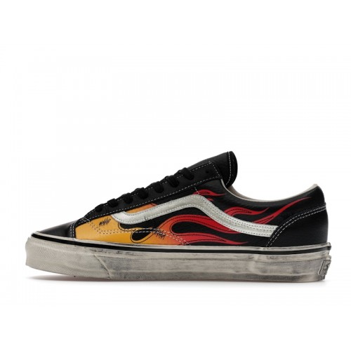 Vans Old Skool LX Archive Flame Black - мужская сетка размеров