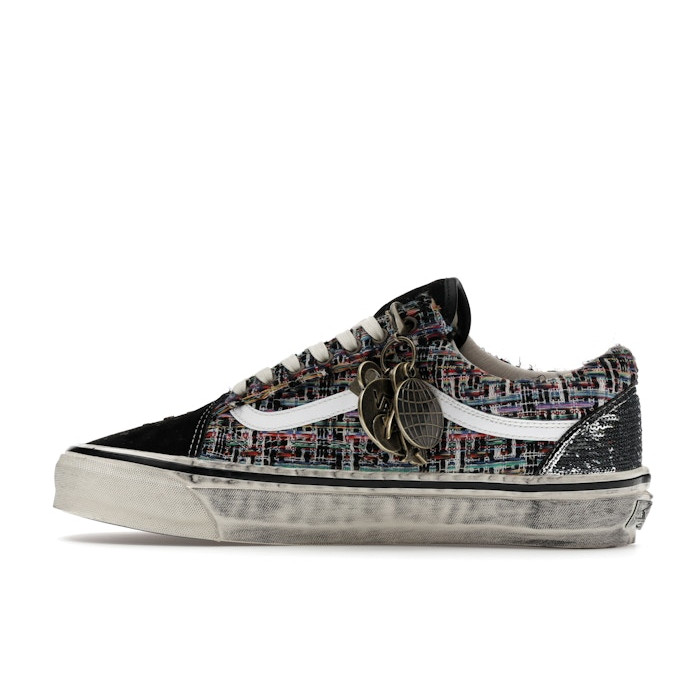 Vans Premium Old Skool Charms Black Grey - мужская сетка размеров Vans Premium Old Skool Charms Black Grey - мужская сетка размеров