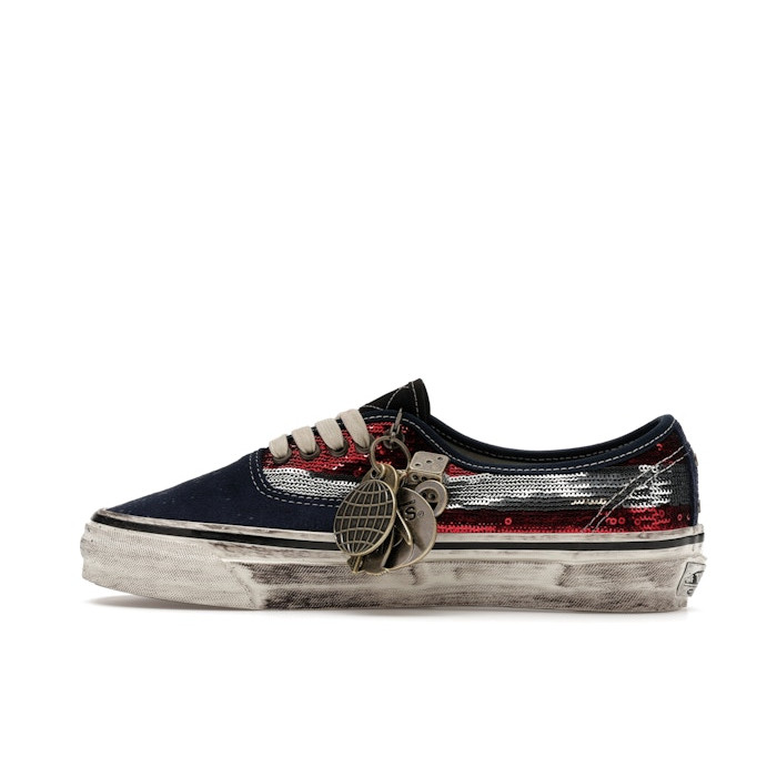 Vans Authentic Premium La Habana - Red Navy - мужская сетка размеров Vans Authentic Premium La Habana - Red Navy - мужская сетка размеров