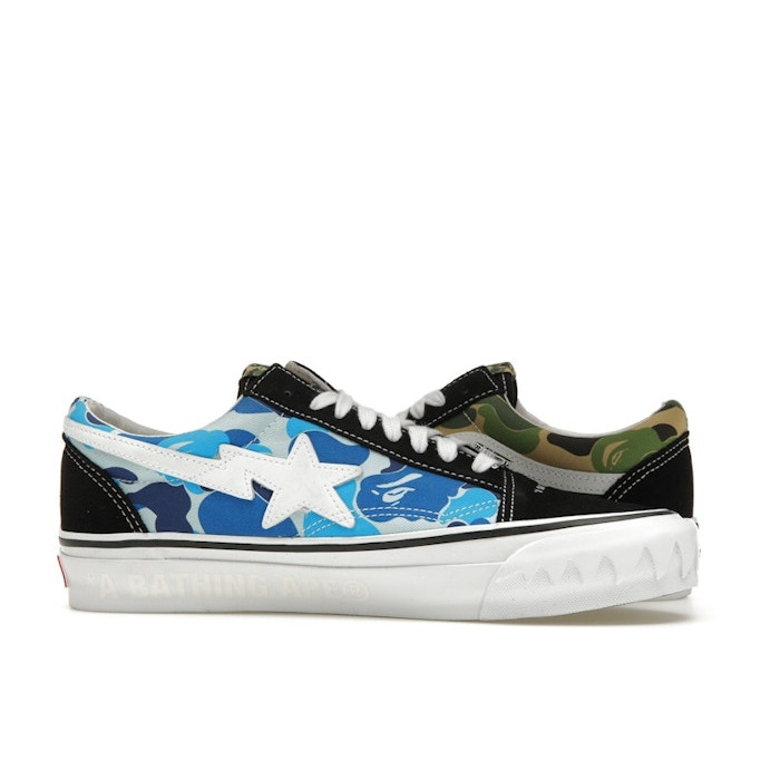 Vans LX Old Skool Bape ABC Multi-Camo - мужская сетка размеров Vans LX Old Skool Bape ABC Multi-Camo - мужская сетка размеров