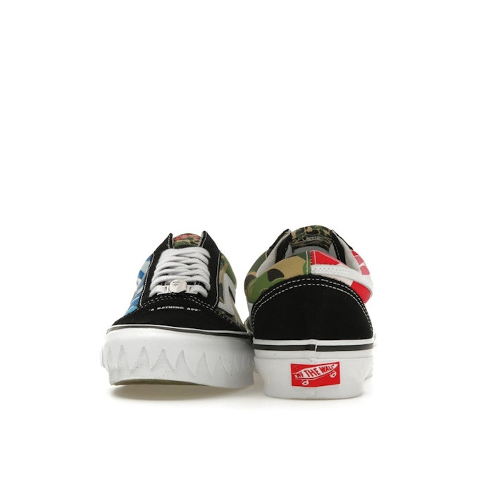 Vans LX Old Skool Bape ABC Multi-Camo - мужская сетка размеров Vans LX Old Skool Bape ABC Multi-Camo - мужская сетка размеров
