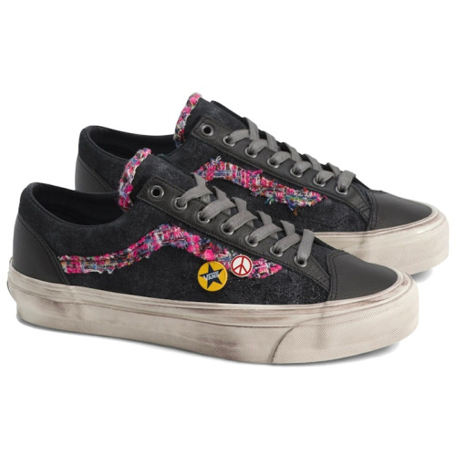 Vans Old Skool 36 Souvenir Black White - мужская сетка размеров