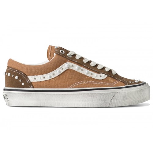 Vans LX Old Skool 36 Pearlized Pack Vintage Cocoa Brown - мужская сетка размеров