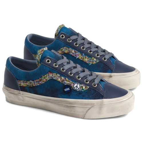 Vans Old Skool 36 Souvenir Navy - мужская сетка размеров