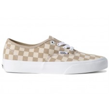 Vans Authentic Checkerboard Aluminum Grey Oatmeal Beige