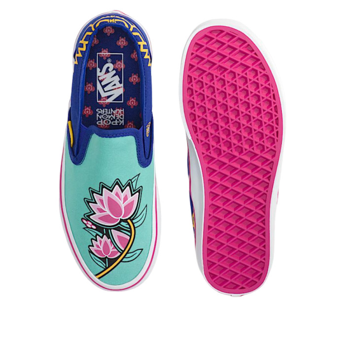 KPop Demon Hunters x Vans Classic Slip-On Zoey - подростковая сетка размеров KPop Demon Hunters x Vans Classic Slip-On Zoey - подростковая сетка размеров