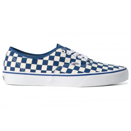 Vans Authentic Checkerboard True Blue White - мужская сетка размеров