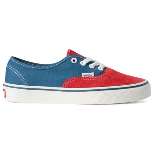 Vans Authentic Racing Red Blue - мужская сетка размеров