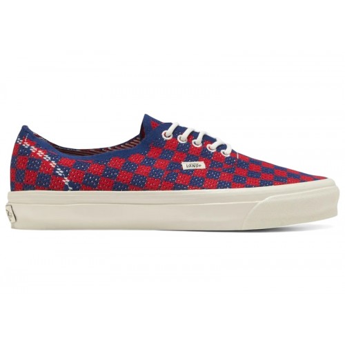 Vans LX Authentic 44 EK Punk Check Red Blue - мужская сетка размеров