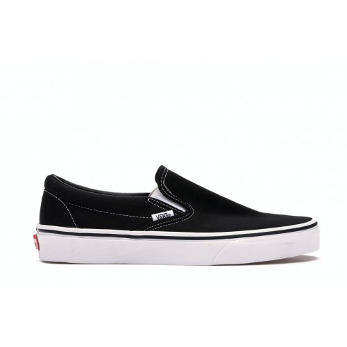 Кроссы Vans Classic Slip On Black - мужская сетка размеров