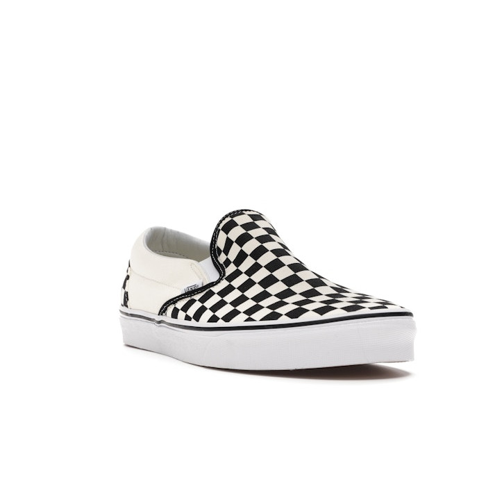 Vans Slip-On Checkerboard Black White - мужская сетка размеров Vans Slip-On Checkerboard Black White - мужская сетка размеров