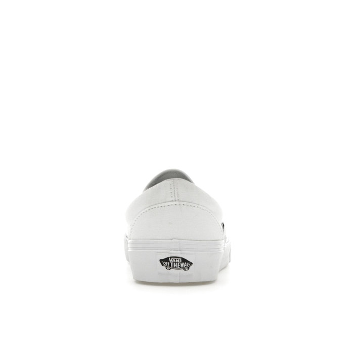 Vans Classic Slip-On White Canvas - мужская сетка размеров Vans Classic Slip-On White Canvas - мужская сетка размеров