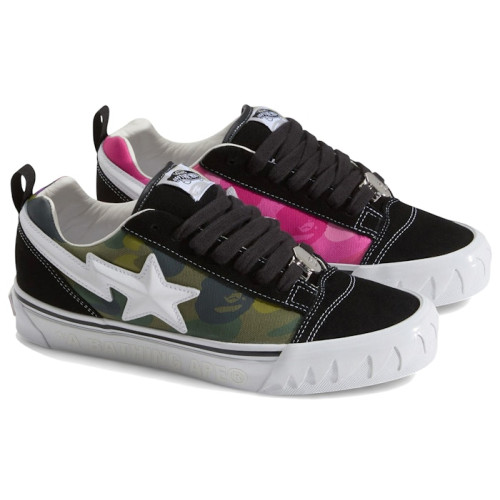 Vans Knu Skool Bape Camo Green - мужская сетка размеров Vans Knu Skool Bape Camo Green - мужская сетка размеров