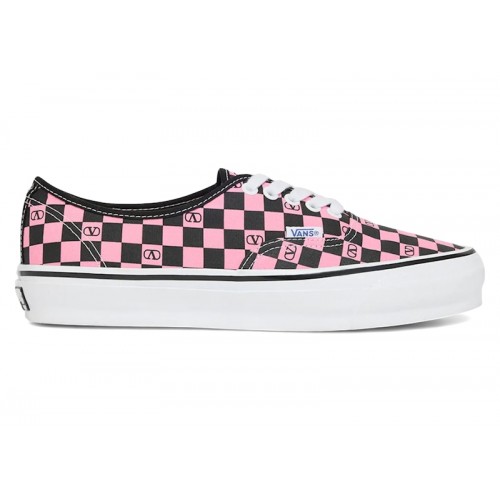 Кроссы Vans Authentic Valentino Garavani Checkerboard Pink - мужская сетка размеров