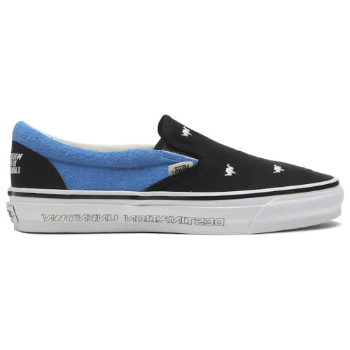 Vans Premium Classic Slip-On 98 Liberaiders Black Bright Azure - мужская сетка размеров