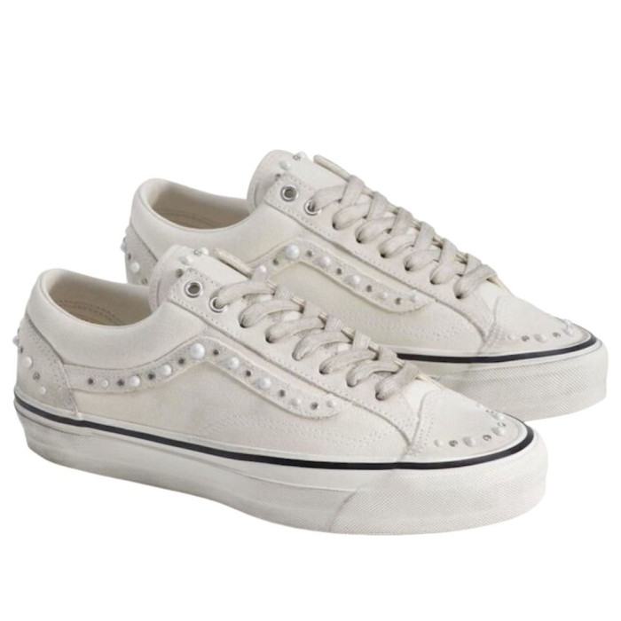 Vans Premium Old Skool 36 Pearlized Marshmallow White - мужская сетка размеров Vans Premium Old Skool 36 Pearlized Marshmallow White - мужская сетка размеров