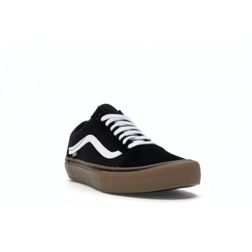 Кеды Vans Old Skool Pro Black White Gum - мужская сетка размеров