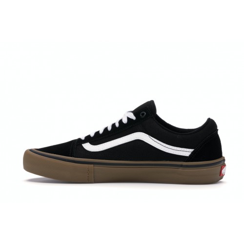 Кеды Vans Old Skool Pro Black White Gum - мужская сетка размеров