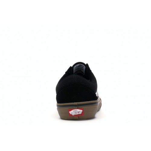 Кеды Vans Old Skool Pro Black White Gum - мужская сетка размеров