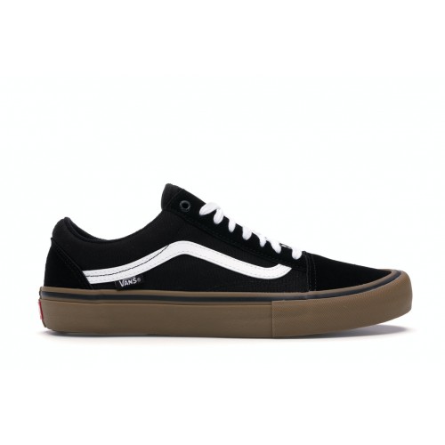 Кеды Vans Old Skool Pro Black White Gum - мужская сетка размеров