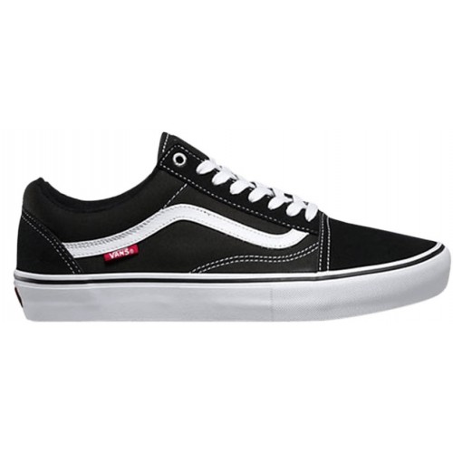 Кеды Vans Old Skool Pro Black White - мужская сетка размеров