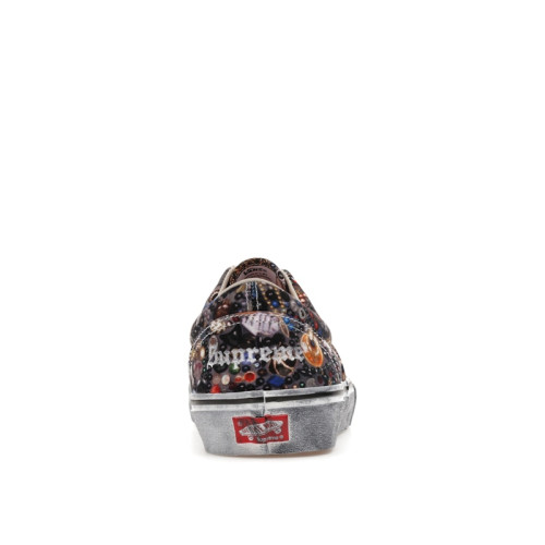 Supreme x Mike Kelley x Vans Era Black - мужская сетка размеров Supreme x Mike Kelley x Vans Era Black - мужская сетка размеров
